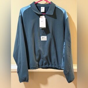 Nike Fly Silky Blue Quarter Zip Pull Over - Women’s Medium
